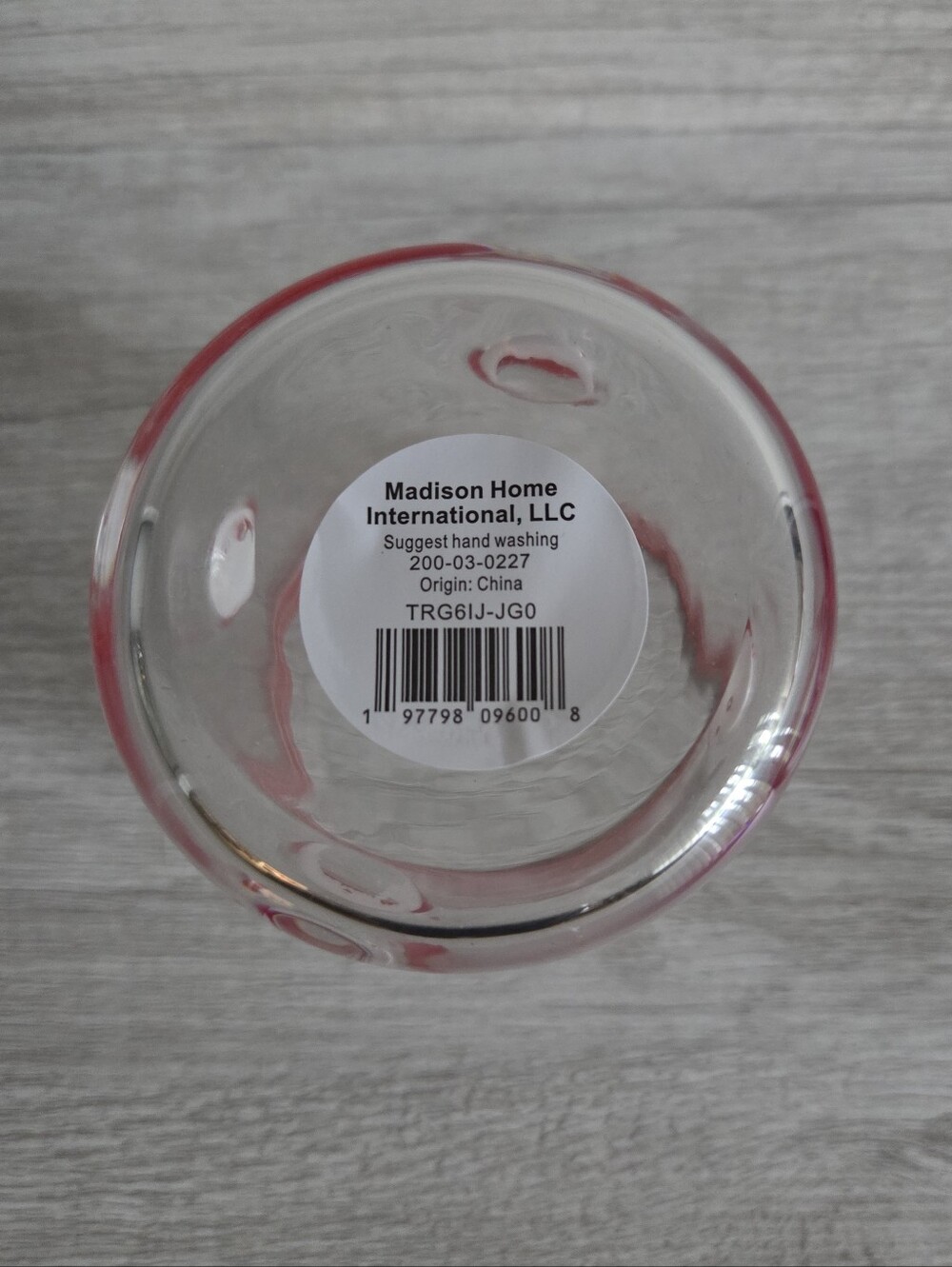NWT Madison Home 16 fl oz Icon Glass Tumbler Baseballs - Picture 5 of 6